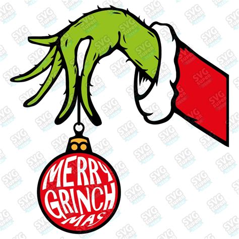 Merry Grinchmas Svg, Grinch Print SVG, Holiday Funny Grinch Digital ...