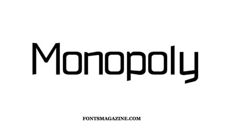 Monopoly Font Free Download | The Fonts Magazine