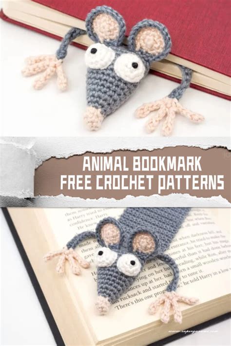 6 Animal Bookmark Free Crochet Patterns - iGOODideas.com