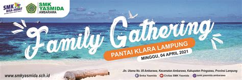 Desain Banner Spanduk Family Gathering di Pantai dengan CorelDRAW - Abdur Rozak