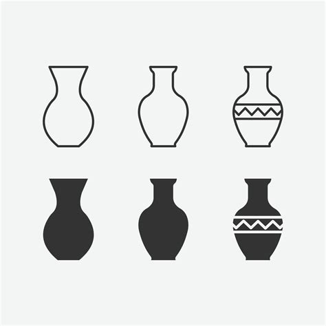 Vase Outline Vector Art, Icons, and Graphics for Free Download