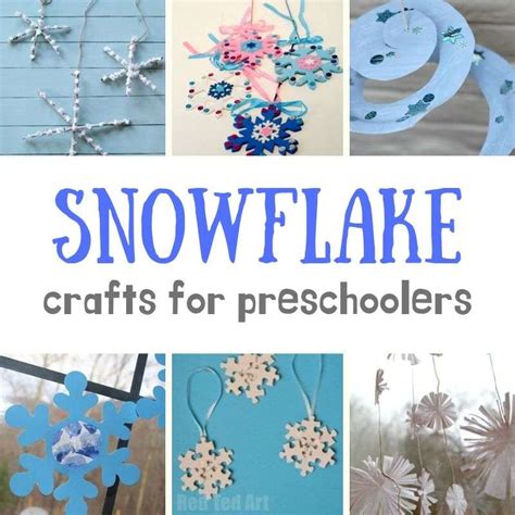 Easy Snowflake Crafts for Preschoolers to make this Winter