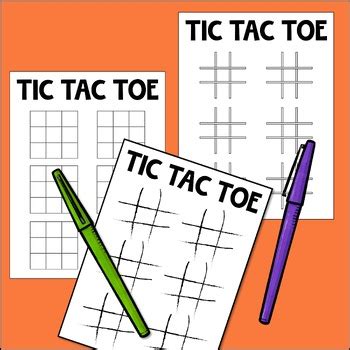 Tic-Tac-Toe Game Boards - Naughts and Crosses - Fun Game of Strategy & Logic