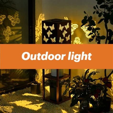 Large Solar Lantern Outdoor Waterproof with 2 Tier Flower Stand ...