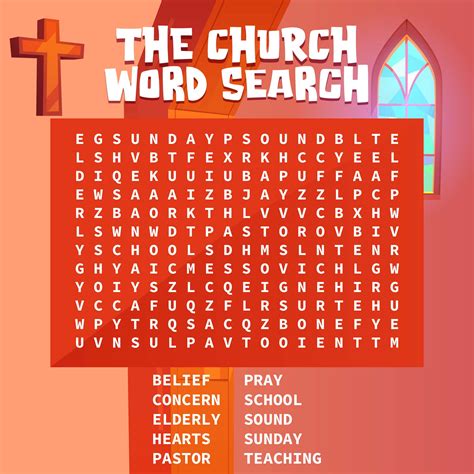 7 Best Images of Church Word Searches Printables - Church Word Search ...