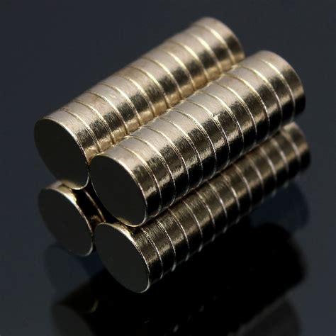 50pcs N35 6×1.5mm Strong Round Cylinder Magnets Rare Earth Neodymium ...