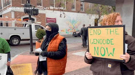 Palestine advocates protest outside Downtown Chico Starbucks