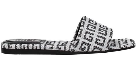 Givenchy Slippers And Clogs Fabric Black in White | Lyst