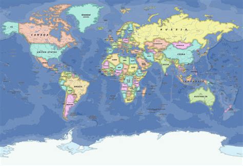 Political Map Of The World 2023