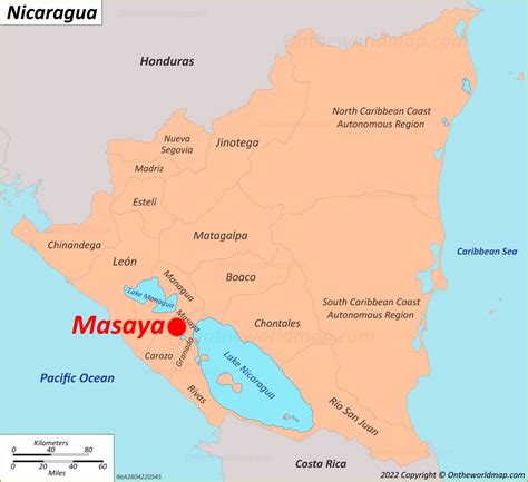 Masaya Map | Nicaragua | Detailed Maps of Masaya