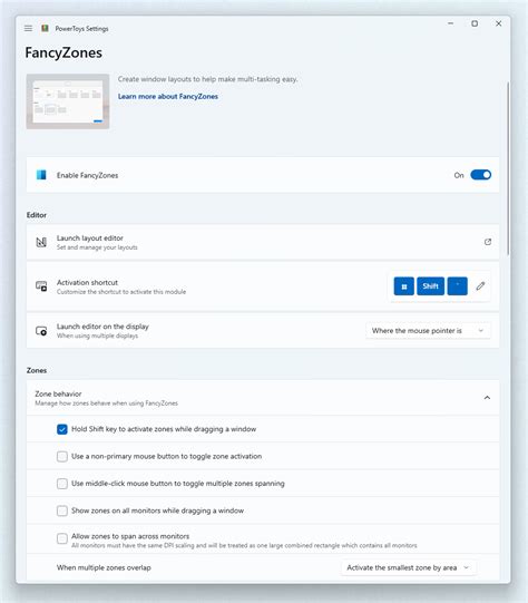 PowerToys FancyZones utility for Windows | Microsoft Learn