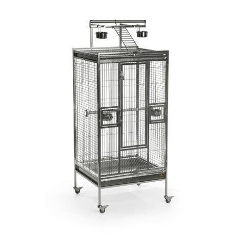 Prevue Pet Products Medium Stainless Steel Playtop Bird Cage 3453 ...