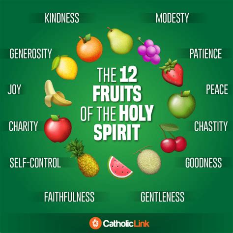 The 12 Fruits Of The Holy Spirit - Catholic-Link