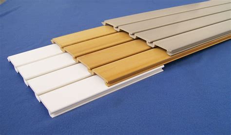 CE PVC Garage Slatwall Panels Plastic Wall Cladding For Interior Dislay