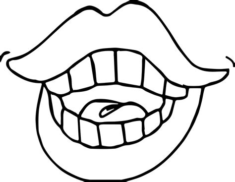 Big Mouth Coloring Page Lips Coloring Mouth Printable - vrogue.co
