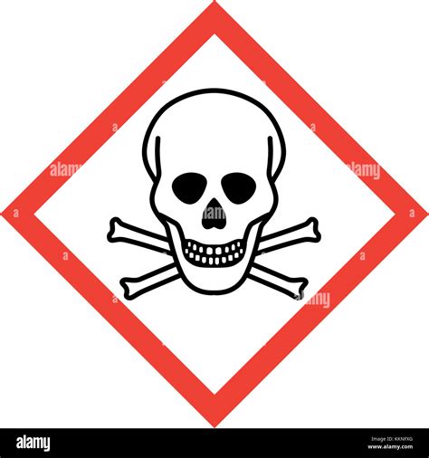 Hazard sign with deadly danger symbol Stock Photo - Alamy