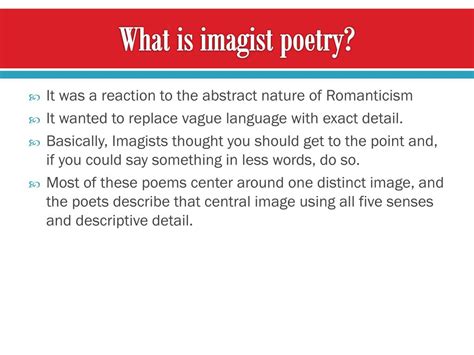 PPT - Imagist Poetry PowerPoint Presentation, free download - ID:2105356