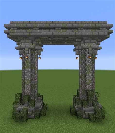 Made this small arch while messing around with some of 1.14's new blocks/textures, I love this ...