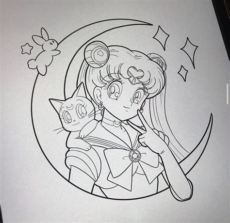 Sailor moon | Sailor moon tattoo, Sailor moon coloring pages, Sailor moon art