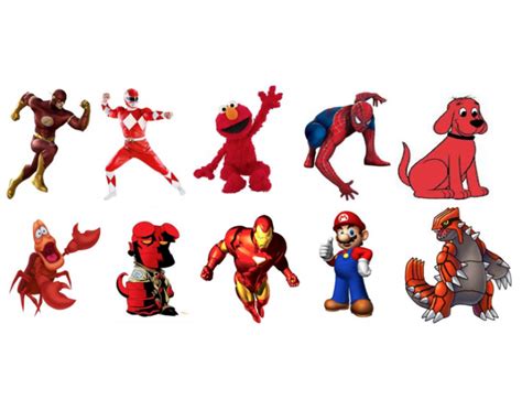 Can You Name These Red Characters ? Quiz