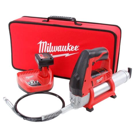 MILWAUKEE Cordless Grease Gun Kit M12 12-V Lithium-Ion W/ 3.0 Ah Battery Charger | eBay