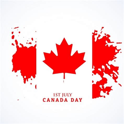 Canadian flag in grunge style | Free Vector