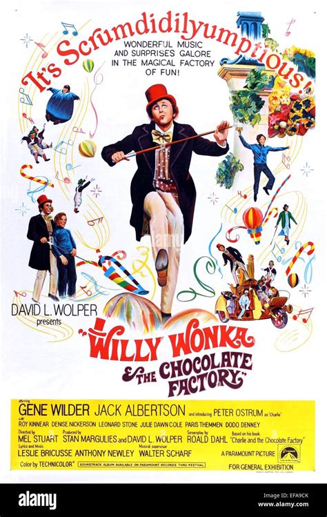 GENE WILDER POSTER WILLY WONKA & THE CHOCOLATE FACTORY (1971 Stock Photo, Royalty Free Image ...