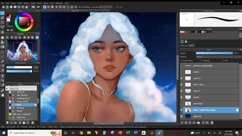 Medibang painting process - Whimsical Cloud - YouTube