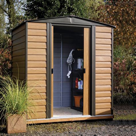 6x5 Woodvale Apex Metal Shed | Departments | DIY at B&Q