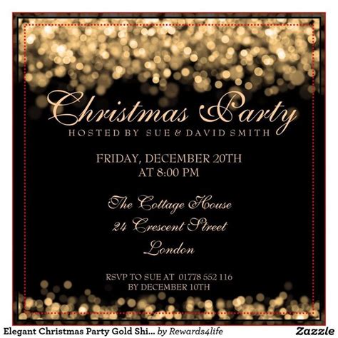 Staff Christmas Party Invitation On Download Free Printable Invitation… | Elegant christmas ...