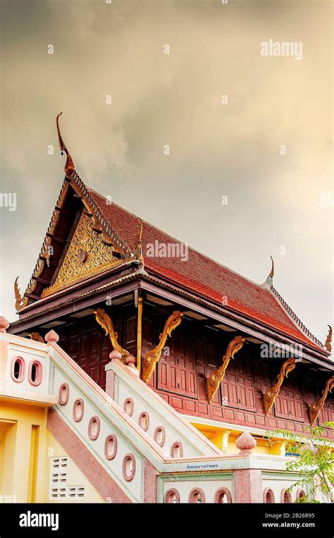 One of the many buddhist temples in and around phetchaburi city in ...