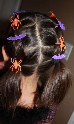 Halloween hairstyle for kids with halloween rings embellishments Teen Hairstyles, Halloween ...