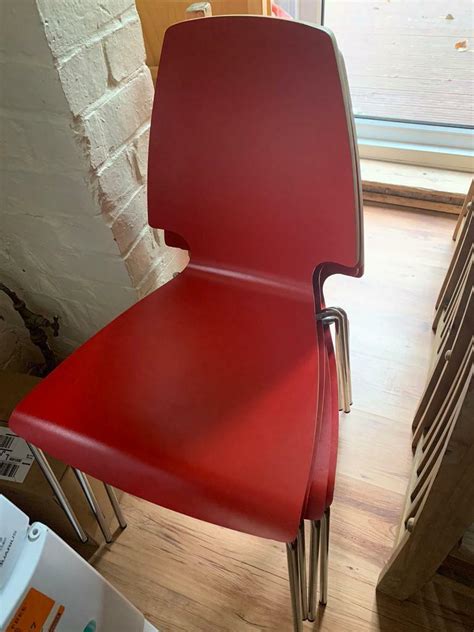 IKEA red dining chairs | in Erdington, West Midlands | Gumtree