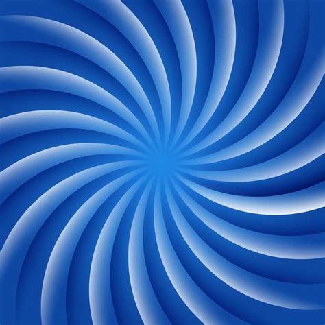 Blue and white rotating hypnosis spiral. Optical illusion. Hypnotic ...