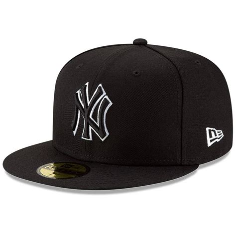 New York Yankees New Era B-Dub 59FIFTY Fitted Hat - Black - Walmart.com - Walmart.com