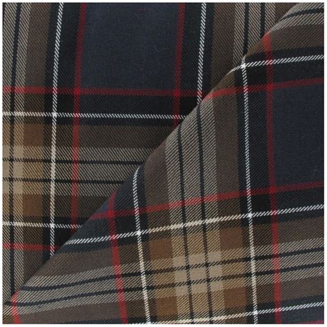 Scottish tartan Fabric - Brown x10 cm - Ma Petite Mercerie