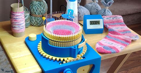 Circular Sock Knitting Machine For My MOM and YOU! V2! With Ribber ...