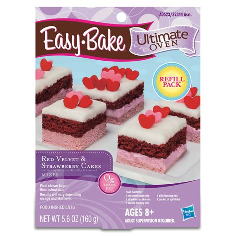 Easy-Bake Ultimate Oven Red Velvet and Strawberry Cakes Refill Pack