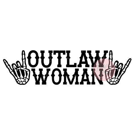 Outlaw Woman Hank Jr. Sublimation PNG Design Digital Download - Etsy