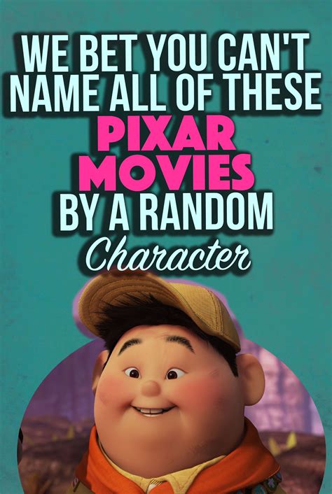 Pixar Quiz: Do you love Pixar? Try and recognize each of the following 20 Pixar movies by a ...