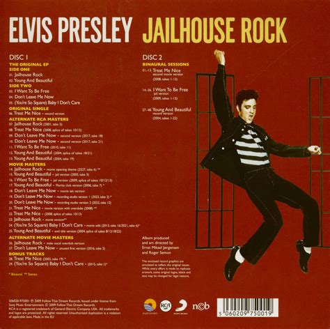 Elvis Presley CD: Jailhouse Rock (2-CD, 7inch Deluxe Edition) - Bear Family Records