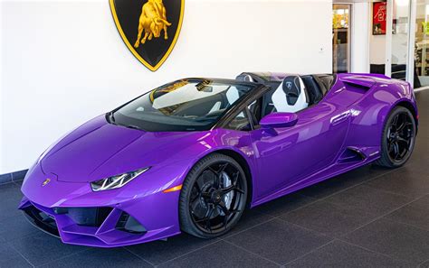 Lambo Huracan Evo Spyder in beautiful Viola Pasifie : r/carporn