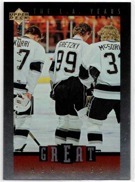 Wayne Gretzky Stanley Cup Finalists - 1995-96 Be A Player Gretzky's Great Memories #GM9