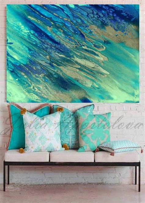 48'' Ocean Beach Art Watercolor Print Extra Large - Etsy | Etsy art ...