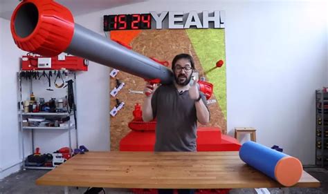 This Guy Built a GIANT Nerf Bazooka (VIDEO)