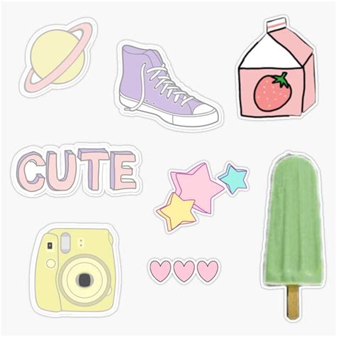 EMC Graphics Waterproof Pastel Aesthetic Sticker Pack for Car, India | Ubuy