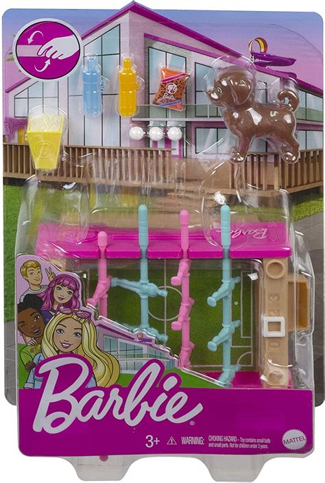 Barbie Foosball Table With Accessories And Puppy | Best Price at Maltashopper.com