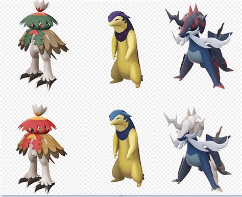 Hisuian Starters and their alternate forms, Typhlosion, Decidueye ...