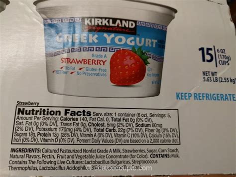 Kirkland Signature Greek Yogurt With Fruit