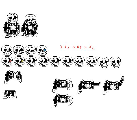 Pixilart - COTV Sans Sprite Sheet by BlueishClaw